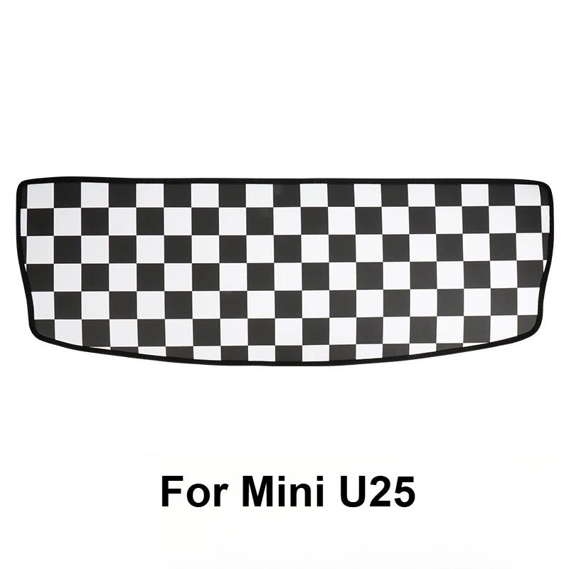 1PC Leather Car Trunk Window Protection Pad For Mini Cooper J01 J05 U25 2024 2025 Car Styling Interior Decoration Accessories