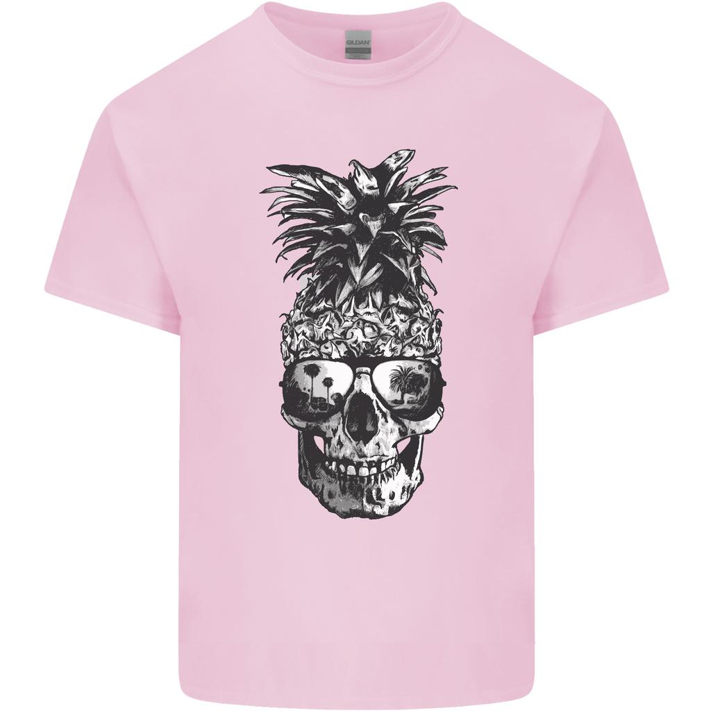 Pineapple Skull Surf Surfing Surfer Holiday Unisexs Light Cotton TShirt