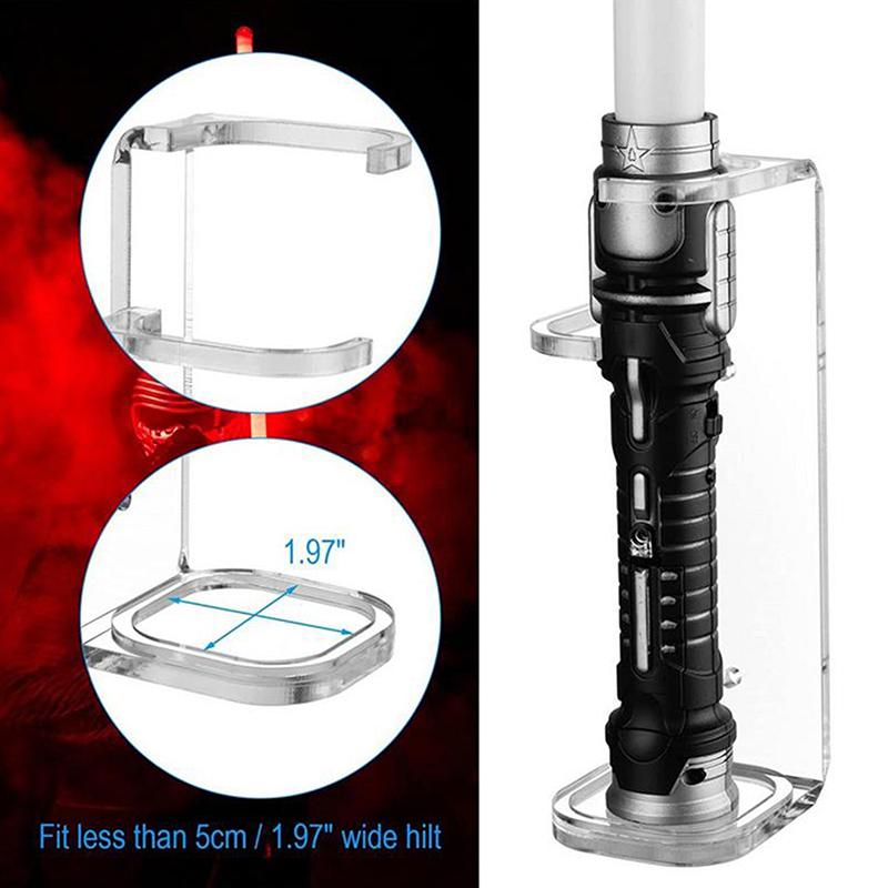 Acrylic Clear Light Saber Stand Wall Mount Storage Rack With Screws For Star Planet Lightsaber Display Stand