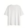 Grafikdruck Drop Shoulder T-Shirt, Kurzarm Rundhals Lässiges Oberteil für Frühling & Sommer, Damenbekleidung