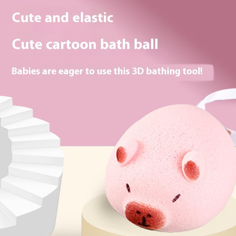 Cute Wash Blistering Capybara Bath Sponge Ball Capybara Exfoliation Sponge Household Baby Shower Brushes Bathroom Accessories