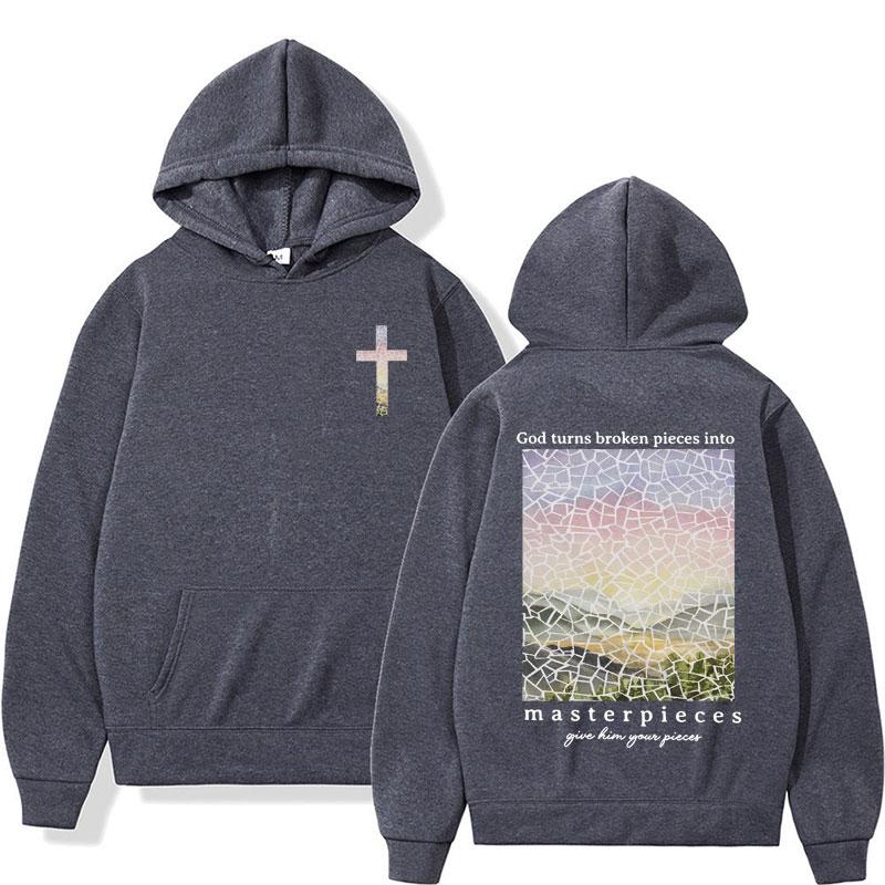 Bible Verse Christian Autumn and Winter Printing Sweater Hoodie Religious Gift Jesus Apparel for Men Gothic