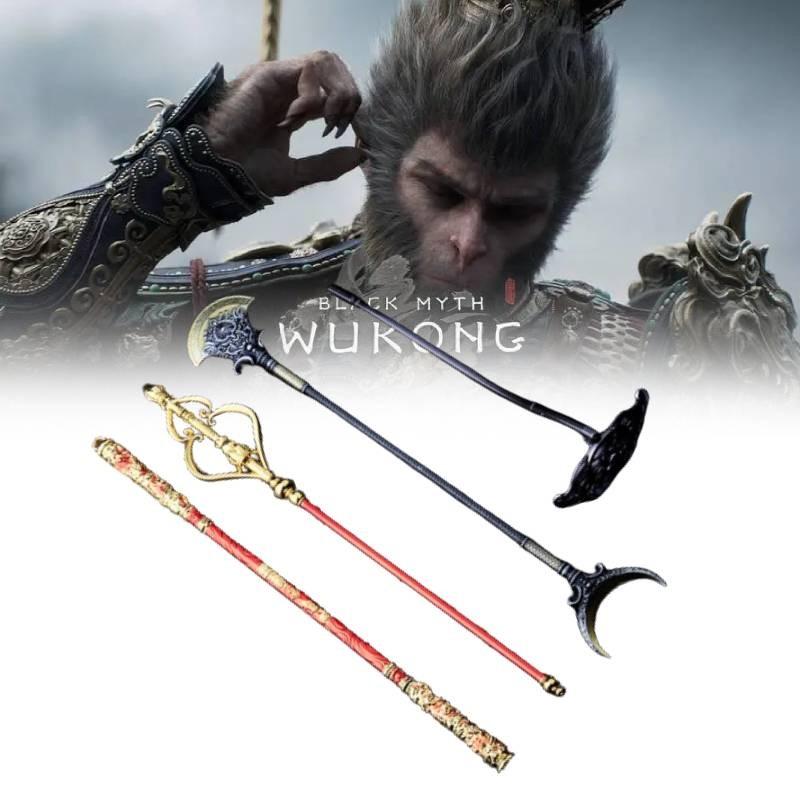Exquisite Sun Wukong Metal Staff Collectible From Journey To The West Anime Series