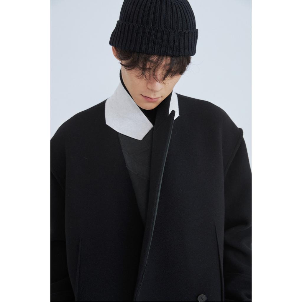 Recode Oversized Maxi Double Coat_Rkcaw23615Bkx