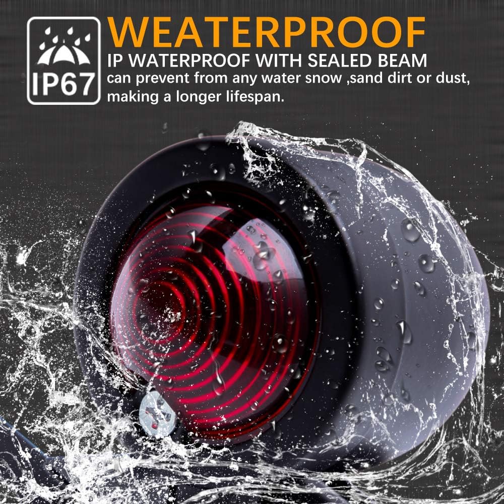 DREAMIZER 12V Black Motorcycle Tail Light Brake Stop Running Light Lamp with License Plate Holder Compatible With Bobber Chopper Cafe Racer