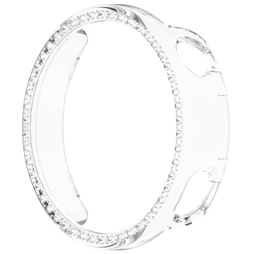 Bling PC Průhledné ochranné pouzdro pro Xiaomi Watch S4 41mm Pouzdro s diamantovými krystaly Tvrdý kryt Ochranný kryt na hodinky Módní nárazník