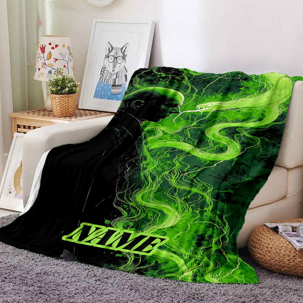Custom Name Dark Magic blanket for Couch & Bed, Plush Cozy Fuzzy Blanket Super Soft & Warm Blankets for Fall and Winter. 090886