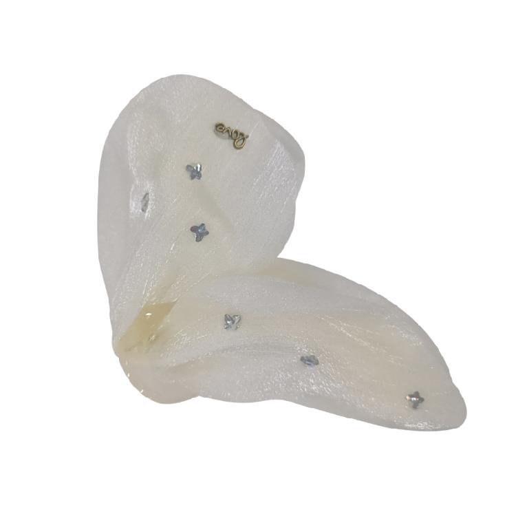 Summer Mesh Hair Bows Clip For Women Fashionable Hairpins Secure Barrettes Design Lightweight Comfortable Wear