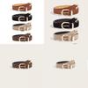 Modern Pu Leather Belt With Metal Closure For Stylish Women Denim Styling