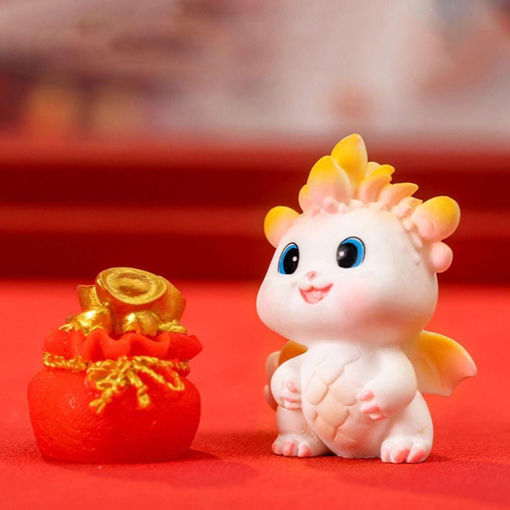 

Милая фигурка дракона, ручная работа, микропейзаж, украшение дракона, 2024 Новый год