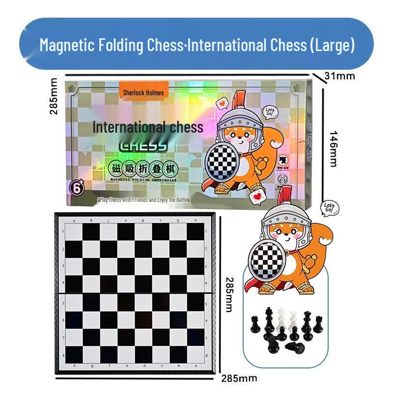 Portable Magnetic 3-in-1 Board Game Set