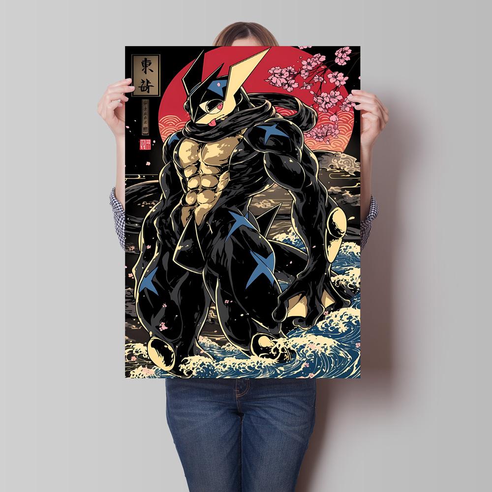 Canvas Prints Pokemon Greninja Classic Anime Posters Wall Art High Definition Images Modern Home Living Room Decor Children Gift