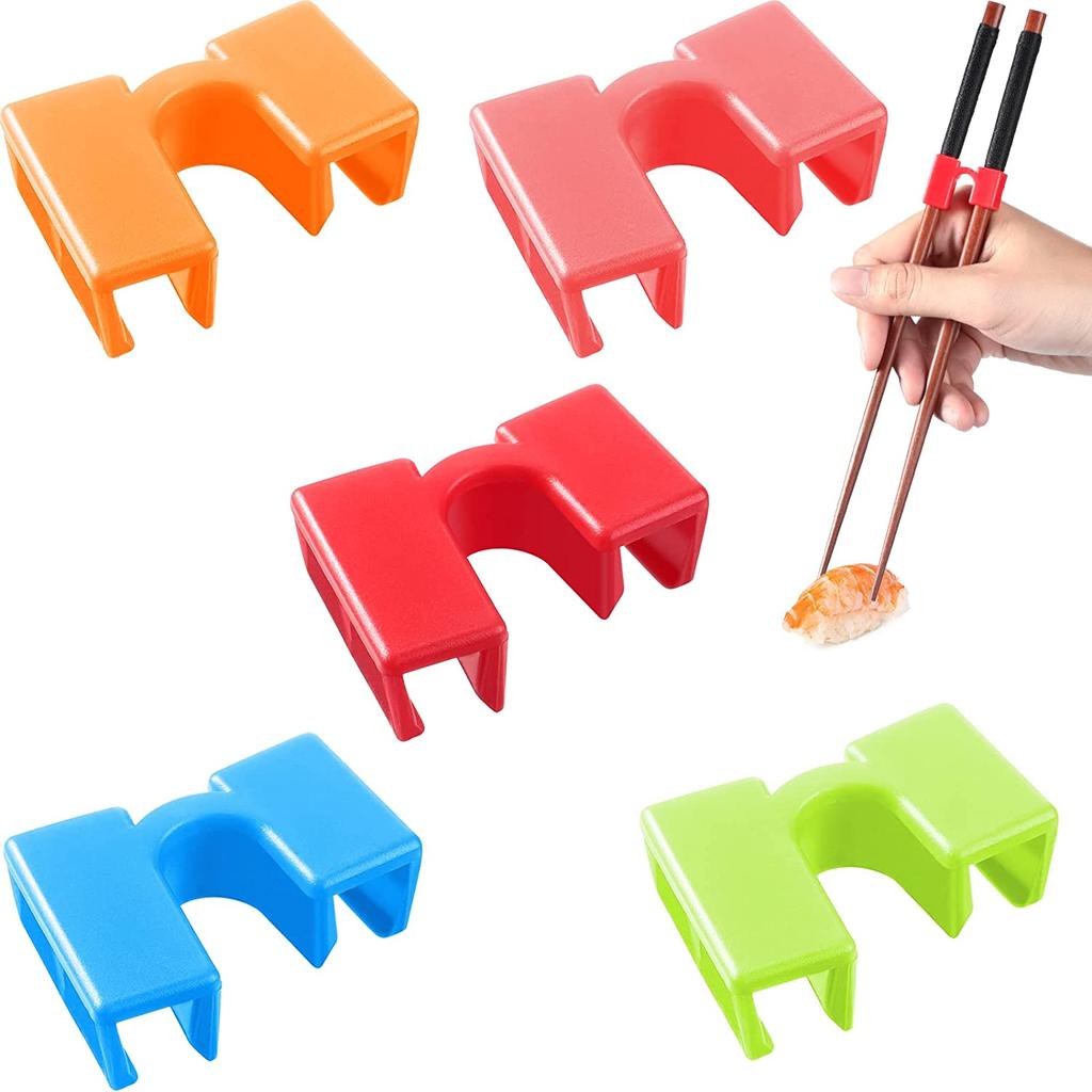 5/6PCS Reusable Chopsticks Trainers Non-Slippery Reusable and Replaceable Asian Helper for Kids Adults Beginner Each Age Learner