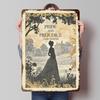 Stolz und Vorurteil Austen Buchcover Blechplakate Personalisierbare Wandkunst Retro Vintage Metallschilder für Zuhause Zimmer Schreibtisch Dekoration