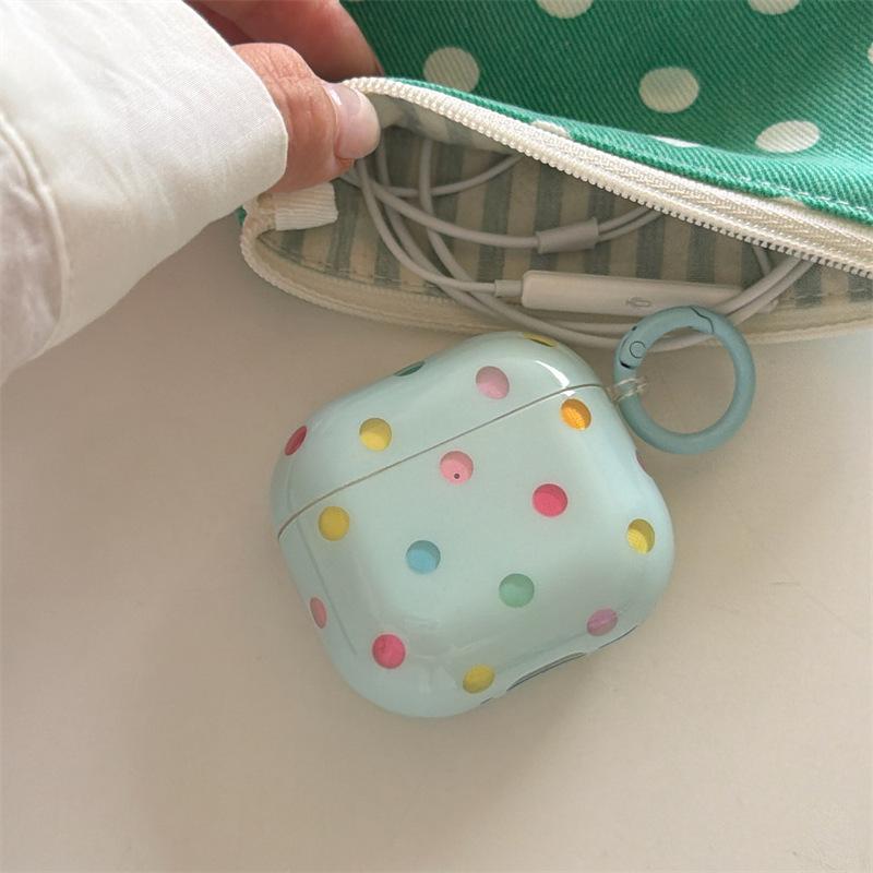 Korean color small polka dot AirpodsPro1 earphone case for Apple 1/1/1 generation wireless Bluetooth case