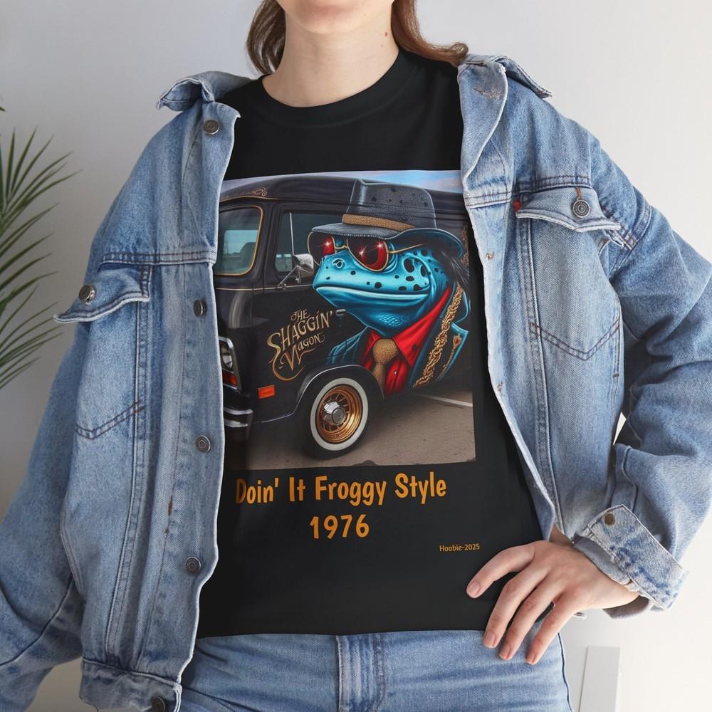 1976 Shaggin&039; Виляющий&039; Ретро футболка, Винтажная унисекс футболка 70-х, Унисекс футболка с графикой  Groovy Van  L