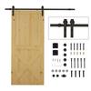 Sliding Door Track Kit, Up To 100 Kg, Metal, 2 M, Black
