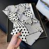 Long Silk Scarf Women's New Small Silk Scarf Printing Simulation Silk Tied Bag Streamer Explosion Sweet Little Scarf