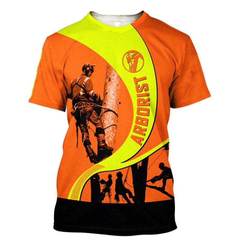 Arboristické Grafické Trička 3D Potisk Pánské Dámské Streetwear Kulatý Výstřih Krátký Rukáv Tričko Oversized Trička Harajuku Vrcholy Unisex Oblečení