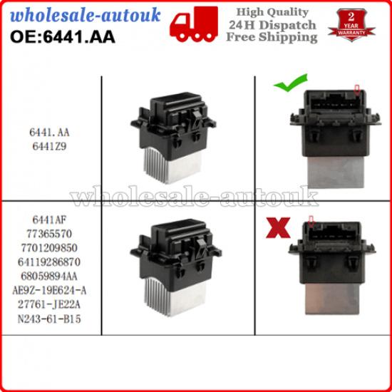 For C4 Picasso Twingo Mk2 508 SW Mk1 Scenic Blower Motor Fan Heater Resistor