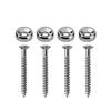 FLEOR 12pcs Bass Guitar Neck Joint Plate Screws Neck Mounting Bushings Ferrules With Screws