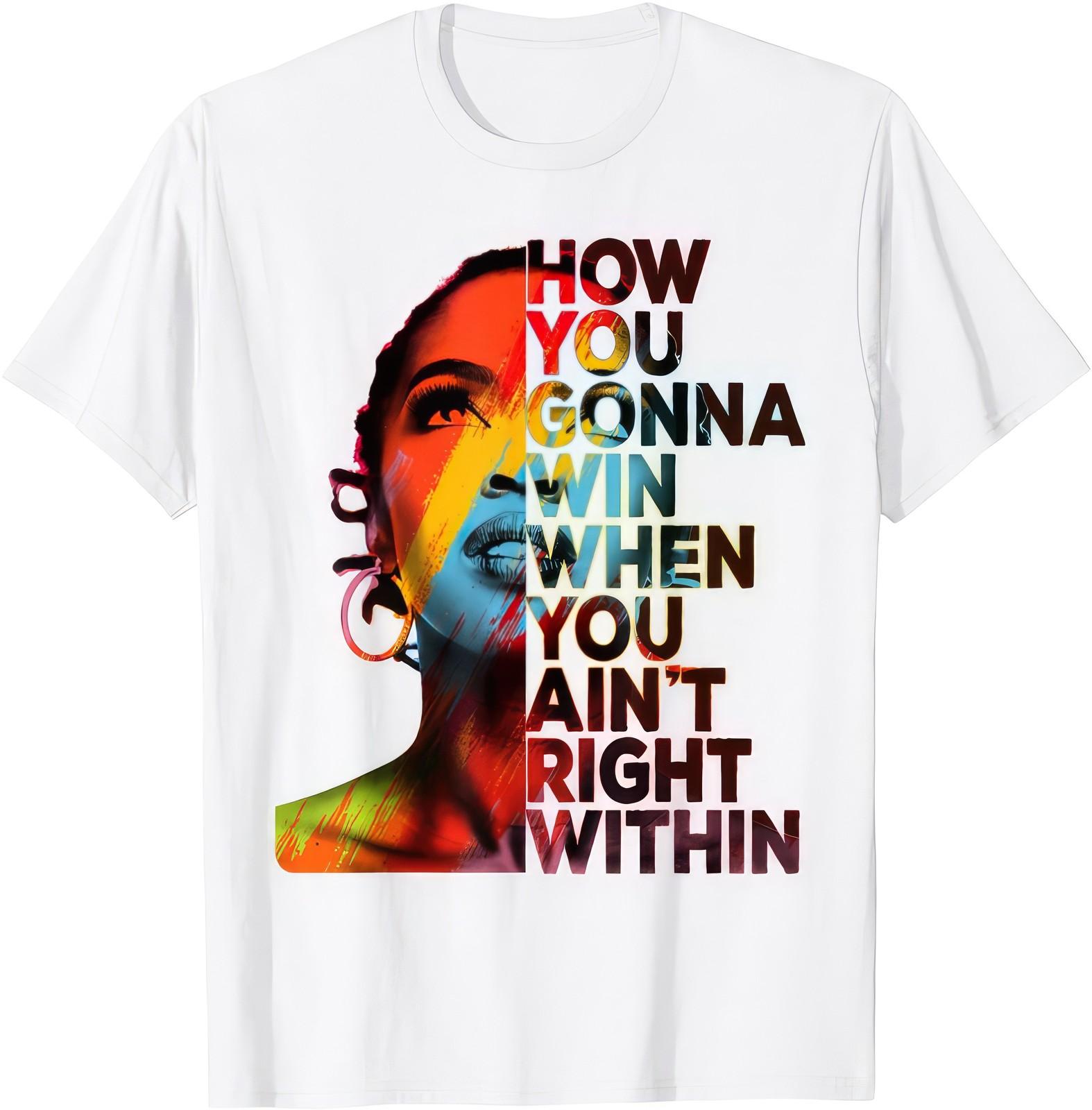 How You Gonna Win When You Aint Right Within Vintage Graphic T Shirt XL
