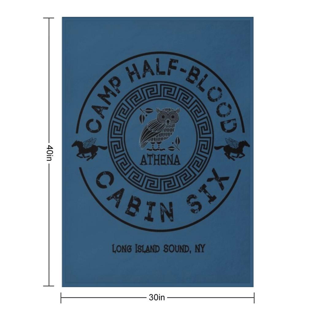 Cabin Six - Athena - Percy Jackson - Camp Half-Blood Throw Blanket Plush Soft Big Luxury Brand funny gift Blankets