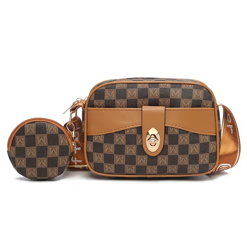 Borsa Madre Xiaofang Baozi Nuova Grande Capacità Borsa a Tracolla da Donna a Doppia Cerniera Borsa da Donna Borsa Mobile a Doppio Strato
