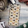 Cute Dachshund Sausage Dog Case For OPPO A78 A98 A58 A15 A17 A77 A5 A9 A53 A96 A76 A16 A54 A74 A94 A52 A72 A79 A57S