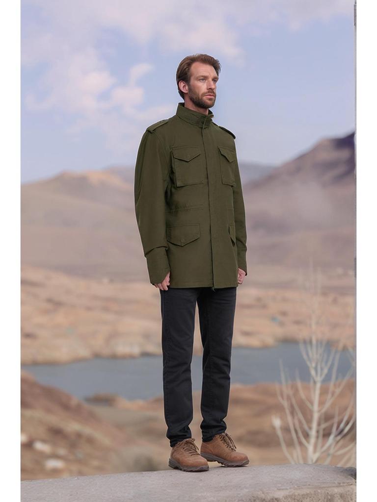 Retro Kurtka Robocza Męska 2025 - Luźna, Wielokieszeniowa, Casualowy Styl Wiosenno/Jesienny