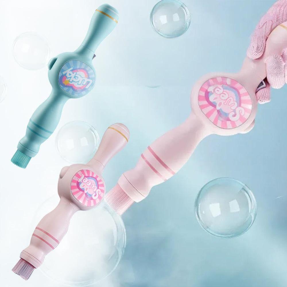 Interactive Play Bubble Machine Colorful Automatic Bubble Blower  for Party