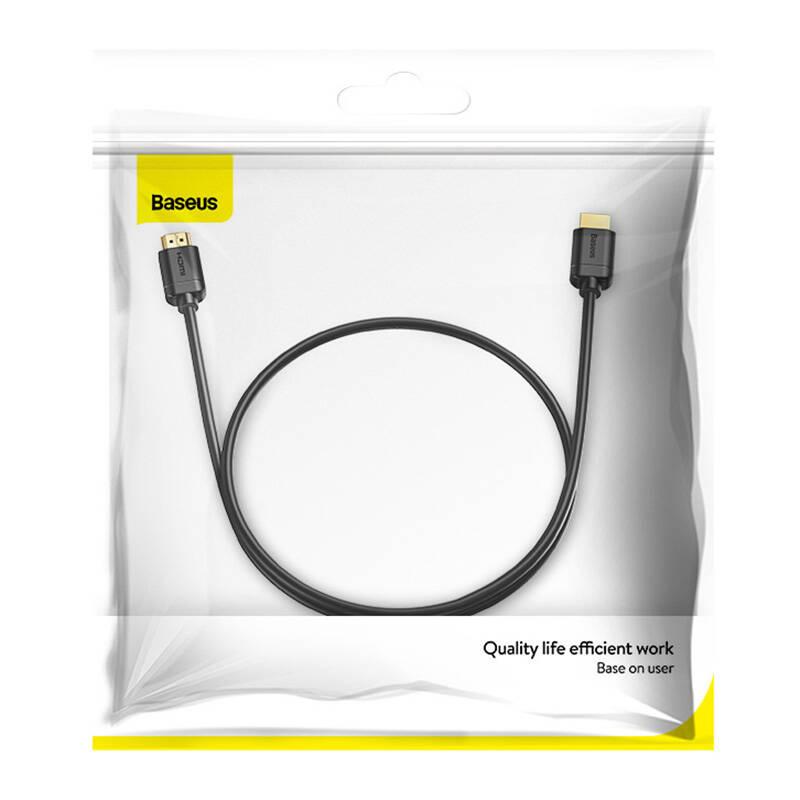 Kabel Hdmi 2.0 Baseus, 4K 60Hz, 3D, Hdr, 18Gbps, 1M (Czarny)