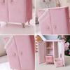 Openable Pink Furniture Jewelry Box Earrings Bracelet Ring Necklace Display Storage Cases Mini Armchair for Dollhouse