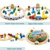 Wooden Electric Train Track Set Kids Building And Learning Play Creative
