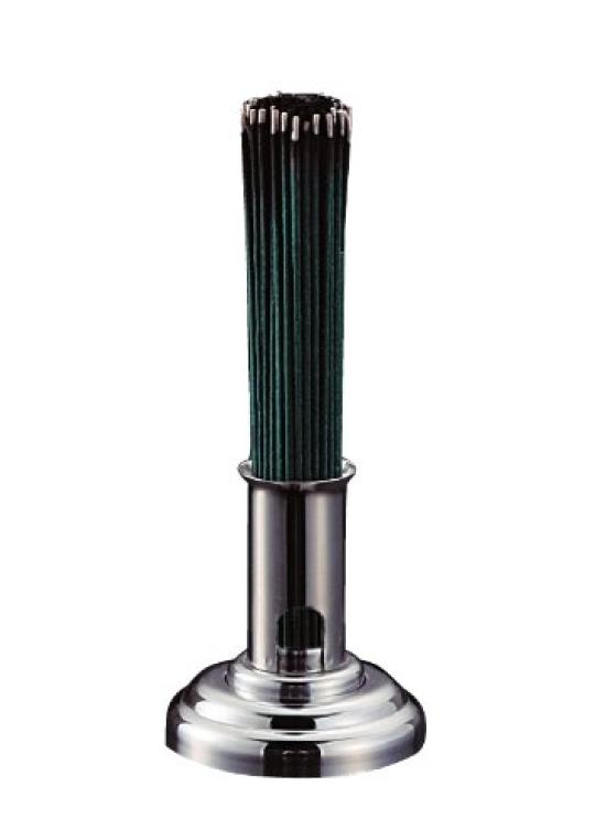 Nakamura Shoji Buddhist Altar Accessories Set, Stainless Steel Incense Holder, "Kidachi"