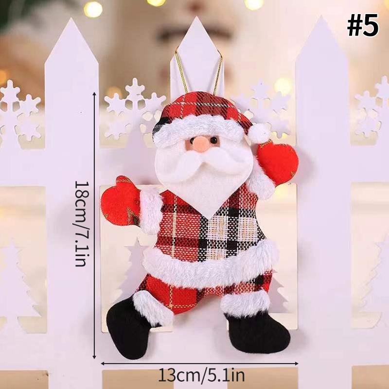Christmas Tree Hanging Decor Pendant Santa Claus Snowman Beer Dancing Doll Christmas Ornament Navidad Xmas Decor New Year Gift