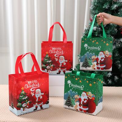 4 pièces Sacs de Noël en TNT Joyeux Noël Décoration de Fête 2025 Noël Père Noël Sacs Cadeaux Navidad Natal Nouvel An Cadeau 2026