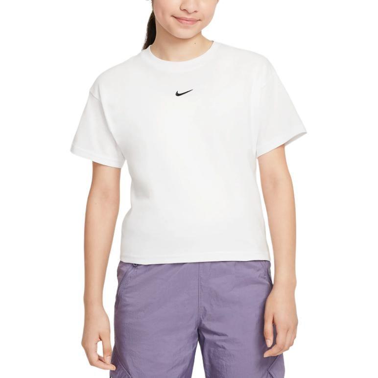 Nike Sportswear Essentials T Shirt White Kids' FZ5559-100