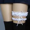 2Pcs/Set Women Garters Elastic Lace Trim Sexy Women Girl Bowknot Decor Garters Belt Suspender Bridal Accessories for Wedding