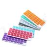 31-Compartment Waterproof Keyboard-Style Pill Organizer, Removable Dividers, Monthly Portable Storage