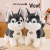 Husky Plush Toy: Small Simulated Dog Doll for Children's Gifts