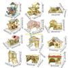 Activities Exercise Small Animals House Pet Gerbil Double Layer Villa D57B