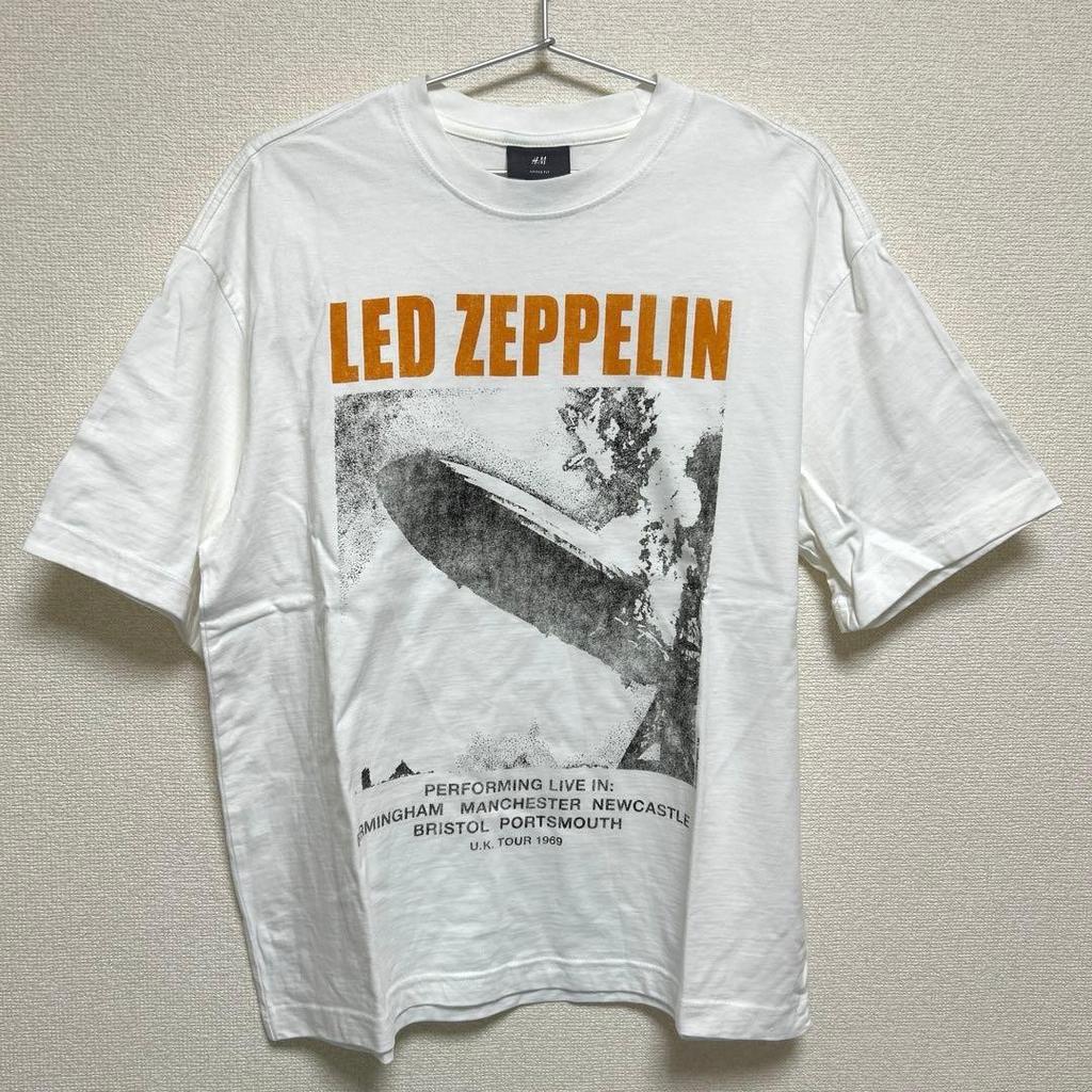 Loose Fit Printed T-Shirt Led Zeppelin Size S
