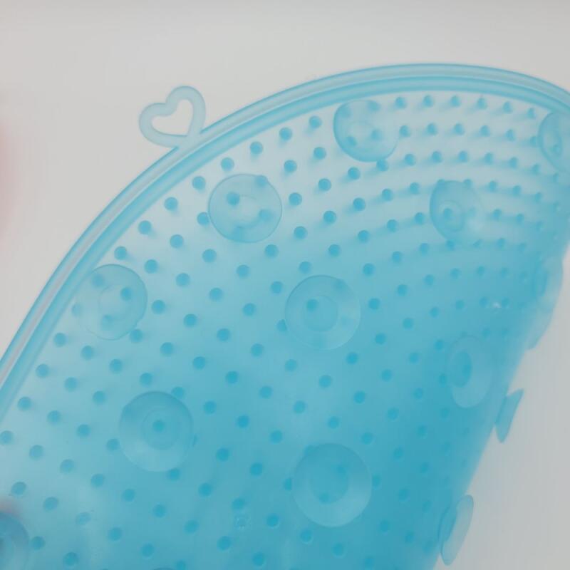 

1 blue silicone foot washing mat Blue