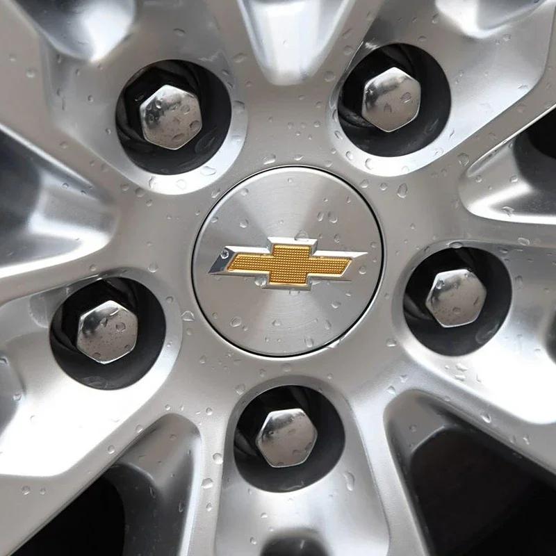 4pcs 53mm 58mm 59mm 64mm Car Wheel Center Hub Caps Cover Decor Sticker For Chevrolet Cruze Malibu Sail Equinox AVEO Lova RV