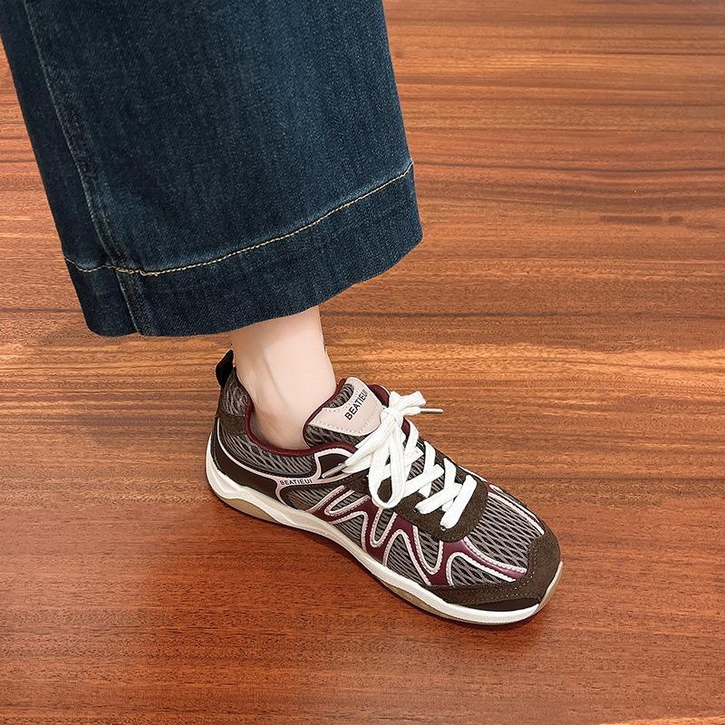 New Fashion Versatile Flat Bottom Breathable Casual Women's Shoes Sports Shoes Round Head Autumn