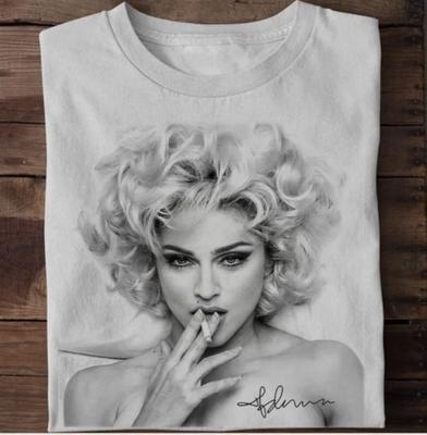 Nuova Collezione Madonna Cantante Regalo Per Fan Maglietta Bianca S-2345XL