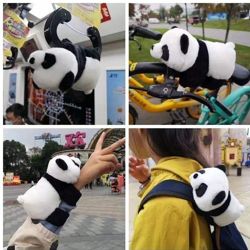 Kawaii Panda Doll Panda Clap Circle Toys Hugging Curtain Clip Doll Kids Gift Kung Fu Panda Accessories