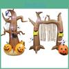 Enchanting Halloween Air Blown Inflatable Yard Decoration With An Arch Of Terror And Ghost Design