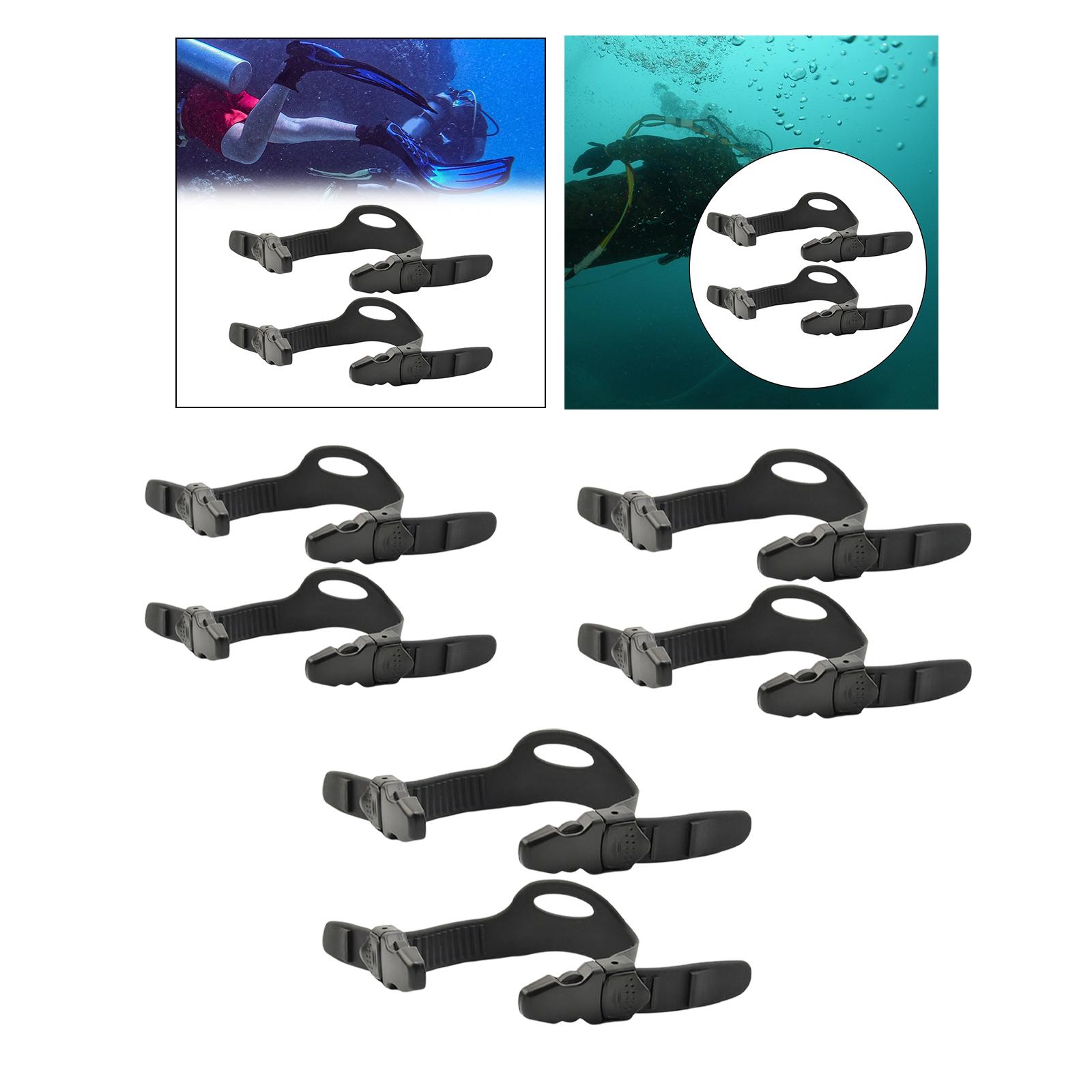 2Pcs Universal Diving Quick Release Fin Straps Adjustable ,Diving Accessory for L